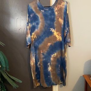 Tie dye T-shirt dress